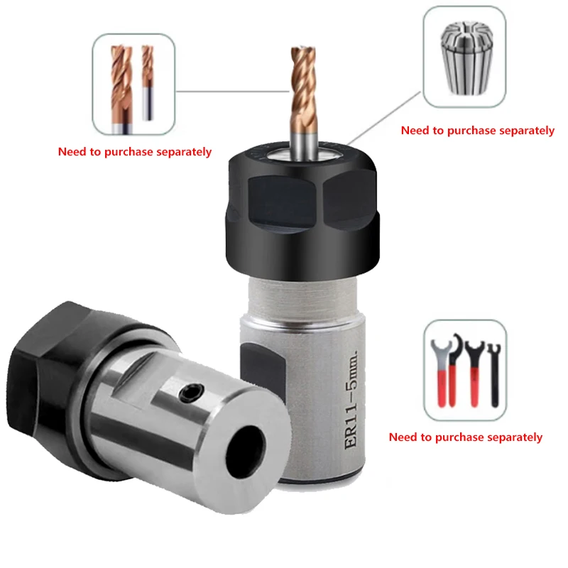 ER8 ER11 ER16 ER20 C10 C16 C20 C25 Tool Holder Motor Shaft Post Spindle 6mm 8mm 5mm 10mm for ER Tool Holder Engraving Machine spring collet tool holder collet chuck lathe tool holder spring collet chuck collet chuck holder engraving collet chuck collet block holder