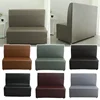 Armless Sofa Cover Hotel Restaurant Home Internet Bar Cafe Stretch Slipcover All-inclusive PU Leather Spandex Couch Cover 1