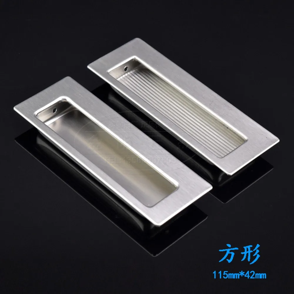 Furniture Handles 1PCS Stainless Steel Hidden Recessed Kitchen Cabinet Drawer Handles