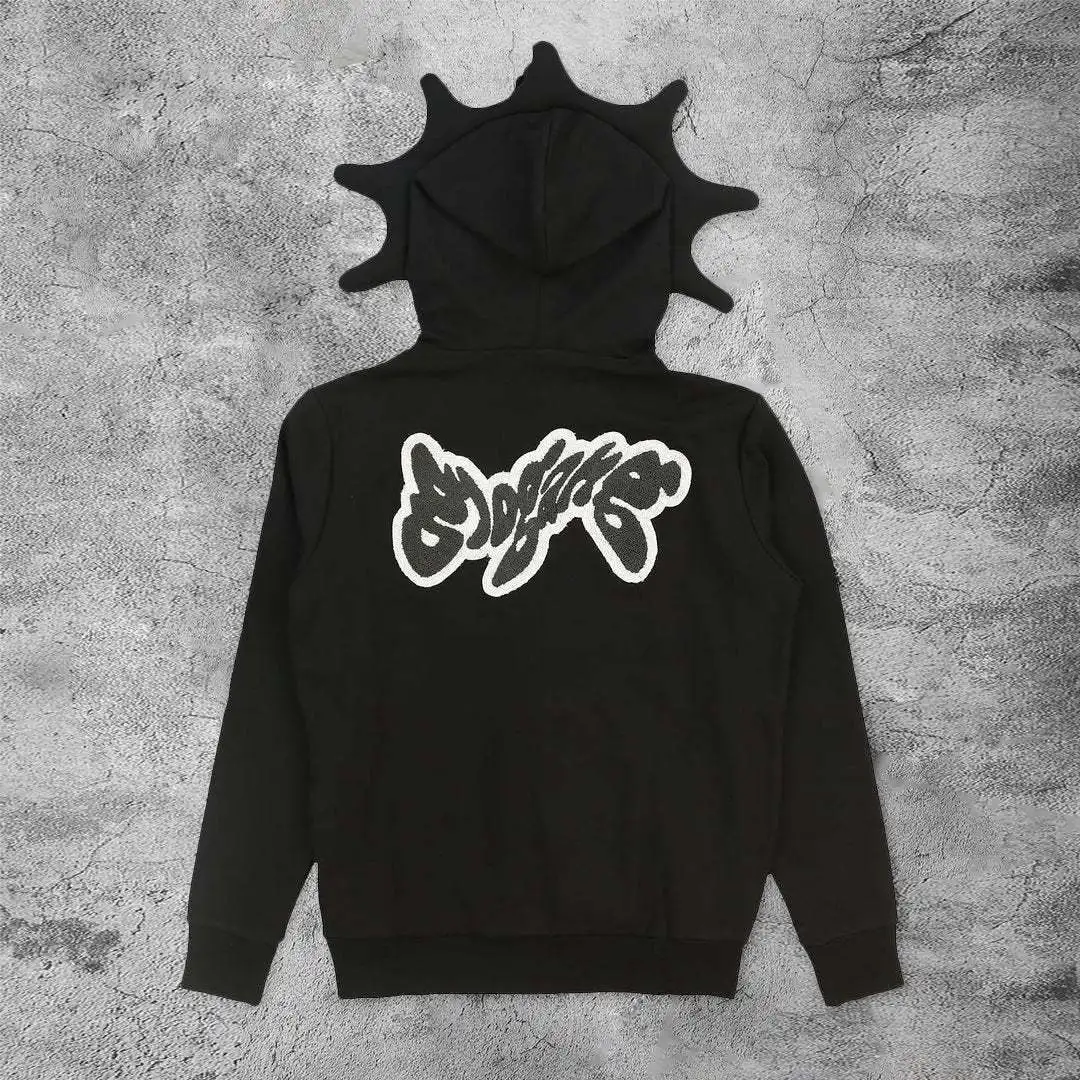Women Men Y2K Fashion Hoodie Letter Graphics Print Zip Hoodie Clothes Women  Hip-hop Long Sleeve Sweatshirt Oversized Top - AliExpress