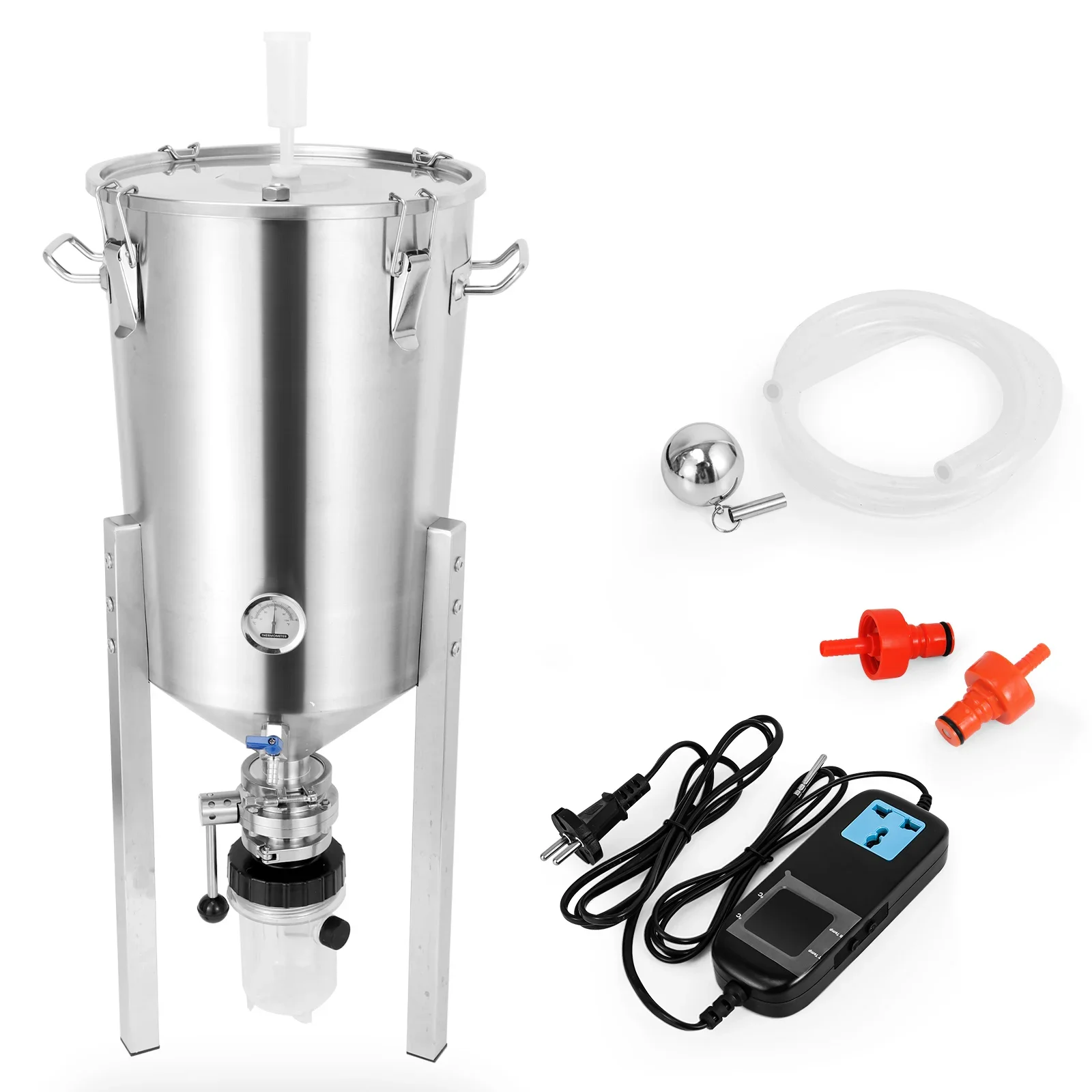 304ステンレス発酵タンク,30l,コニカルフェルメンズ,ビール設備,ホーム 