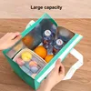 StoBag 25pcs Non-woven Insulation Tote Bags Delivery Fabric Portable Food Cake Drinks Packaging Keep Warm Cold Reusable Pouches 3