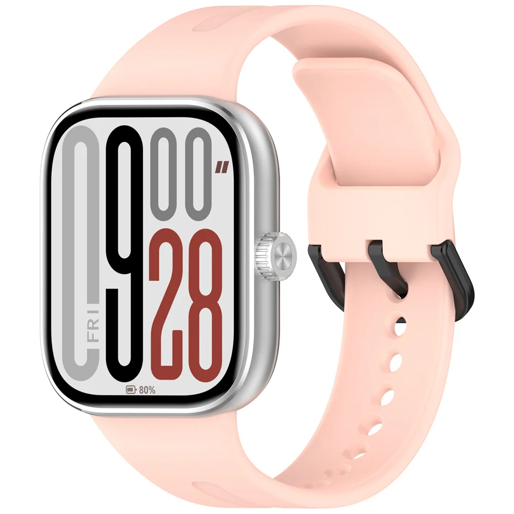 Premium Silicone Watchband with Black Buckle for Enhanced Comfort