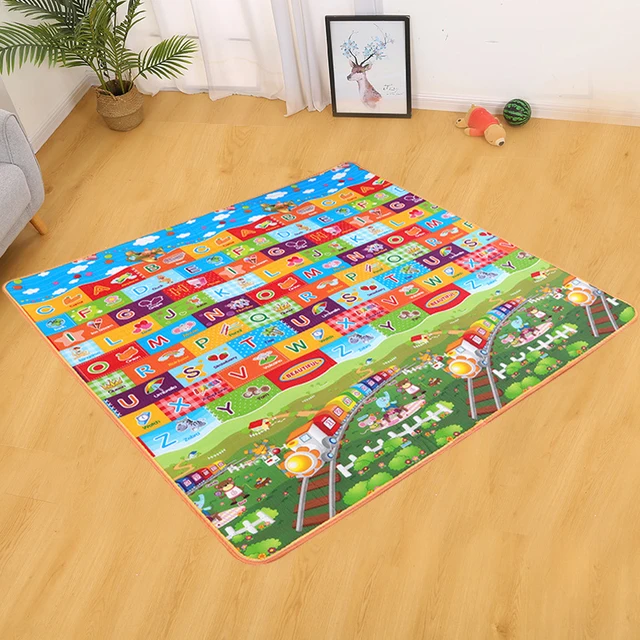 0.5cm Double-Side Baby Crawling Play Mat Dinosaur Puzzle Game Gym Soft Floor Eva Foam Children Carpet for Babies KidsToys 1