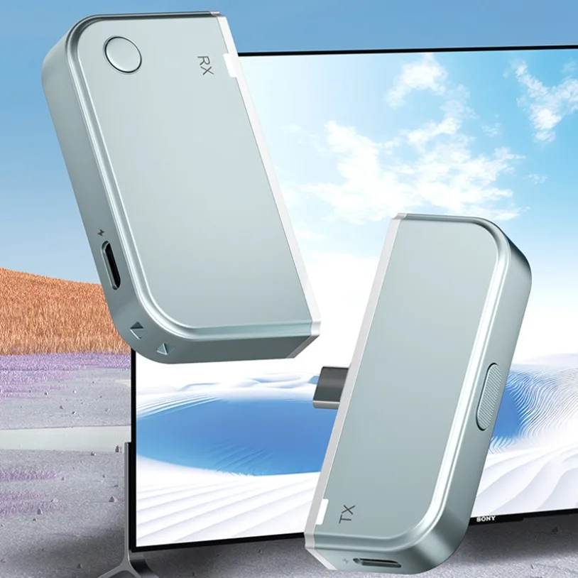 50M Wireless HDMI-Compatible Video Transmitter Receiver Kits Adapter TV Stick Dongle 1080P for Laptops PC Monitor Projector