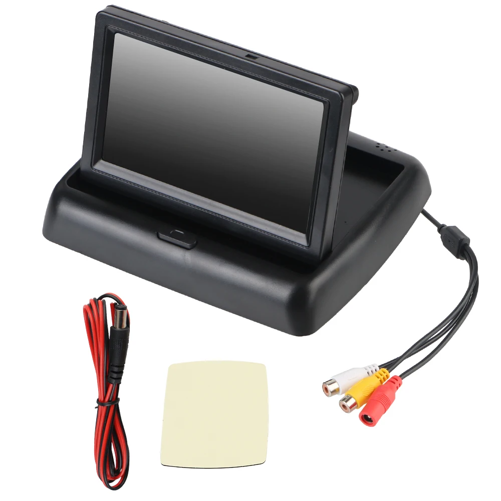 Foldable Car Monitor Car Video Players Car Accessories Parking TFT LCD Cameras Reverse Camera Screen HD Display 4.3 inch