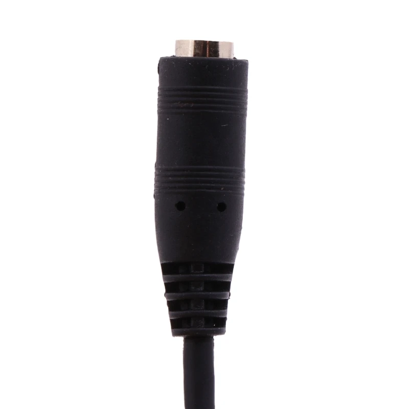 Gold-Plated Stereo Aux Extension Cable - 2.5mm Male to 3.5mm Female, 20cm