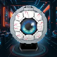 Idea Organ Building Brick Eye Block Eyeball Structure Construction Model Sets Educational Toys With Light For Student Gifts 3