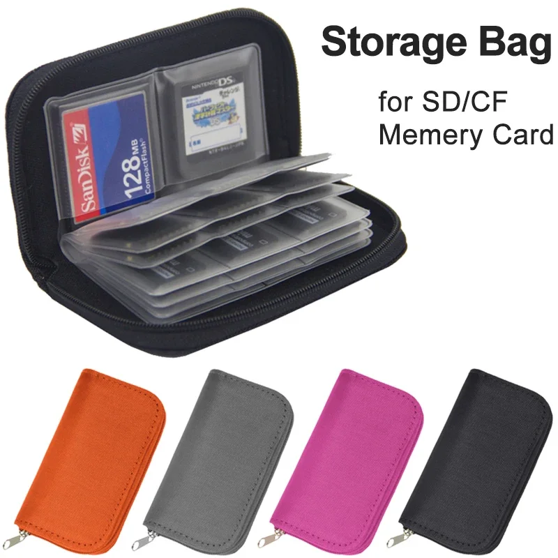 22 Slots Memory Card Bag CF/SD Card Holder Case Memory Storage Wallet Box for CF/SD/Micro SD/SDHC/MS/DS Game Camera SD