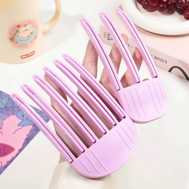 Fluffy Root-Lifting Hair Clips - Curling Bangs Styling Tool  with  Volume  Boosting  Design  for  Women's  Daily  Hair  Styling