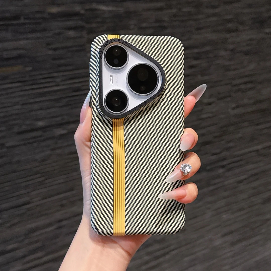 3D Magsafe Carbon Fiber Protective Phone Back Cover with Metal Camera Guard