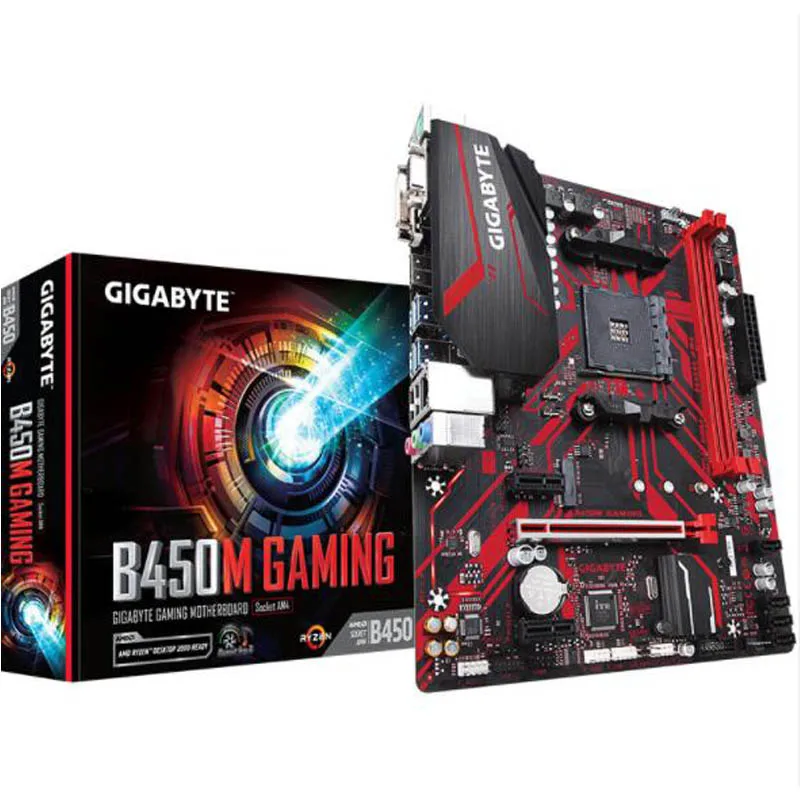 

New b450 b450m gaming motherboard (rev. 1,0) amd b450/2-ddr4 dimm/m.2/usb3.1/micro-atx/ new/max-32g dual channel am4 motherboard