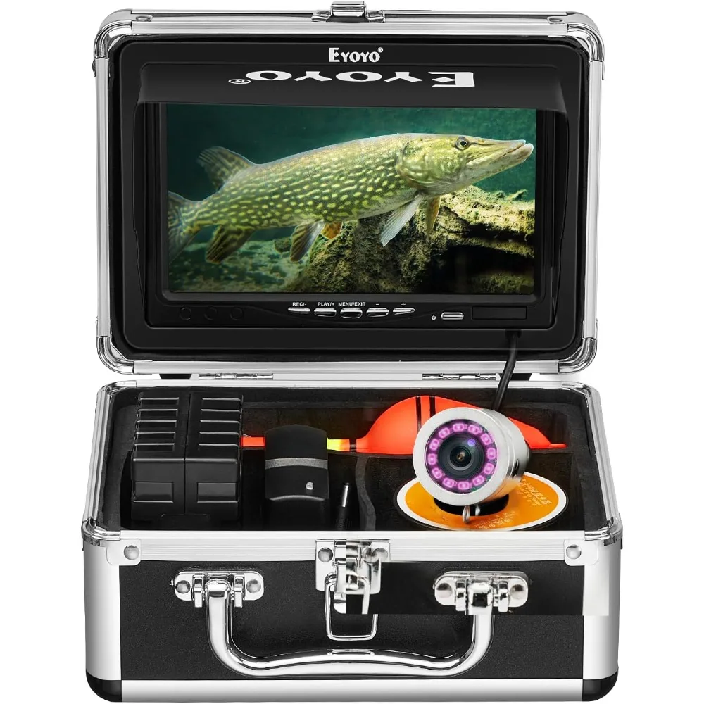 

Underwater Fishing Camera Portable Video Fish Finder 1000TVL Waterproof Camera Underwater DVR Video Fish Cam w/ 12pcs Infrared