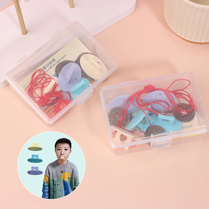 Children's Sleep Mouth Breathing Corrector Sleep Convex Lip Muscle Training Device Set Oral Muscle Trainer Exercise Set Tools mouth breathing corrector