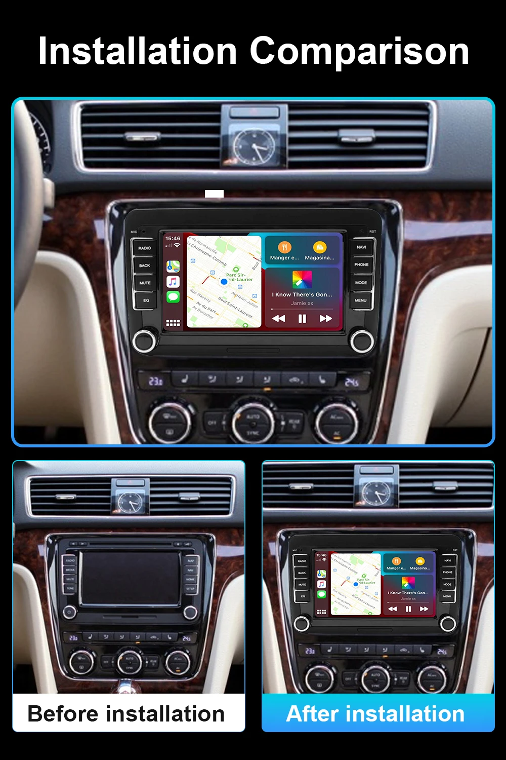 Android Car Radio DVD Player For VW Volkswagen Golf Polo Caddy Touch Screen Car