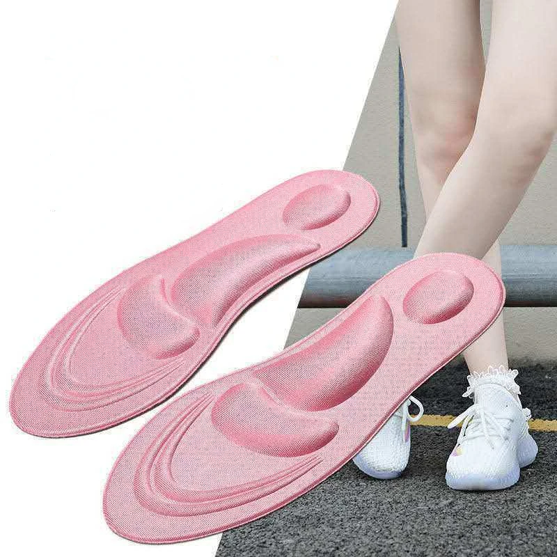 

4D Memory Foam Shoes Insole Breathable Pain Relief Massage Fasciitis Cushioning Insoles Feet Arch Support Sports Pads Women Men