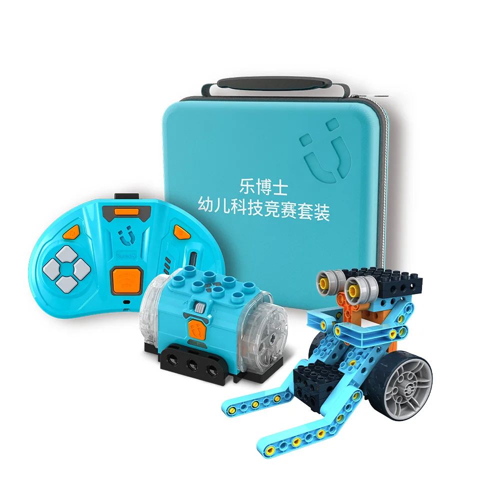 

Dr. Luck STEAM Education Robot Technology Large Particle Building Blocks Plug-in Toys Remote Control Electric Programming Robot