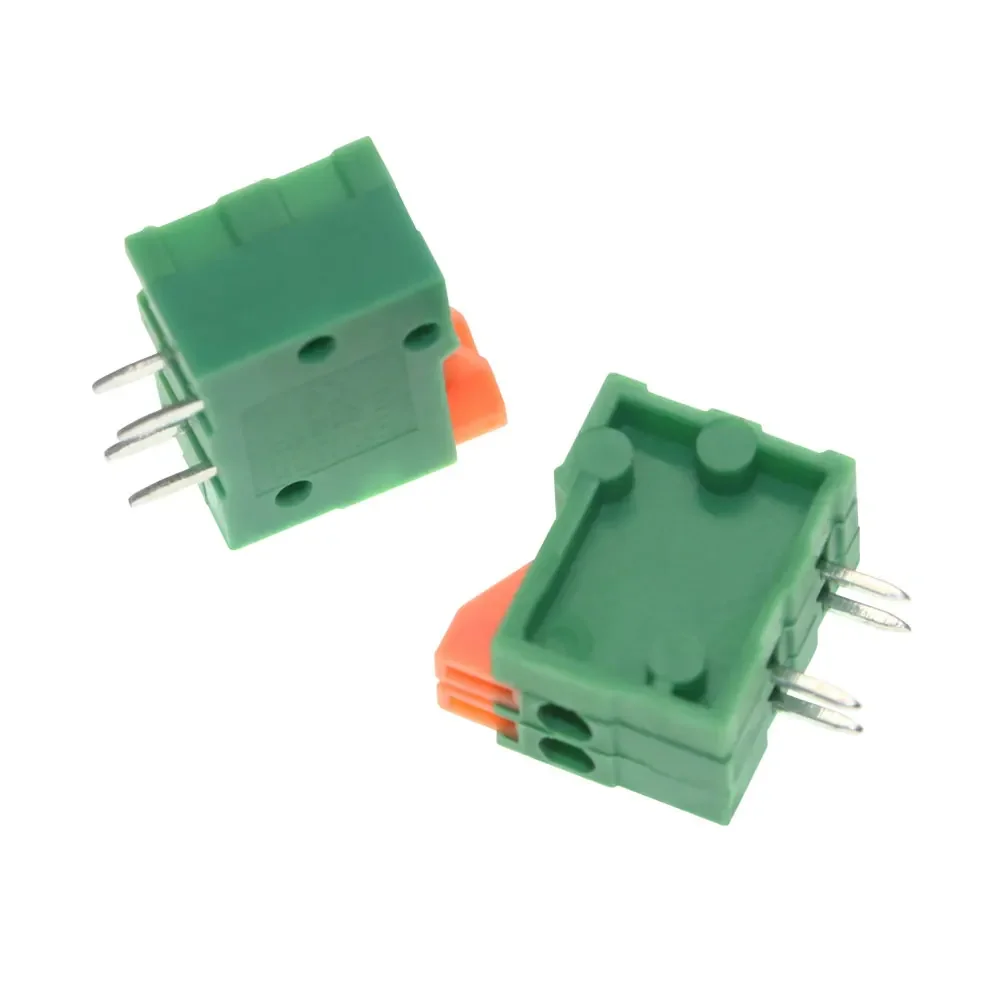 Description Picture 4 of item10Pcs 2.54mm Pitch KF141V KF141R Push-in Spring Screwless Terminal Block Straight/Bent Foot 1/2/3/4/5/6/7/8/9/10P PCB Connector