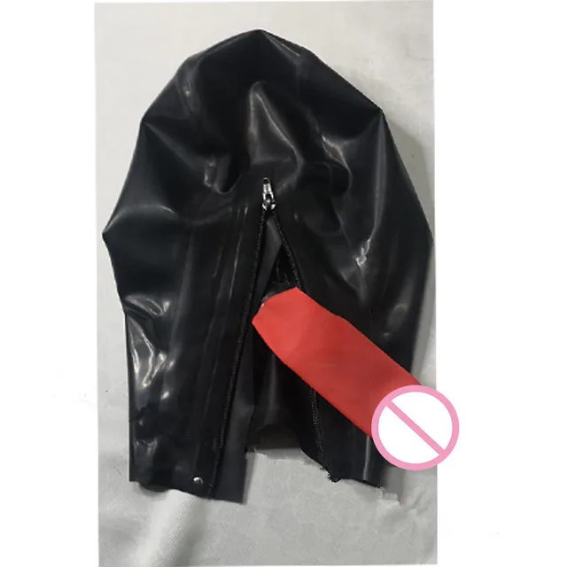 Full cover Latex Hoods Mask, Catsuits Bodysuits Full Face Cosplay Mask