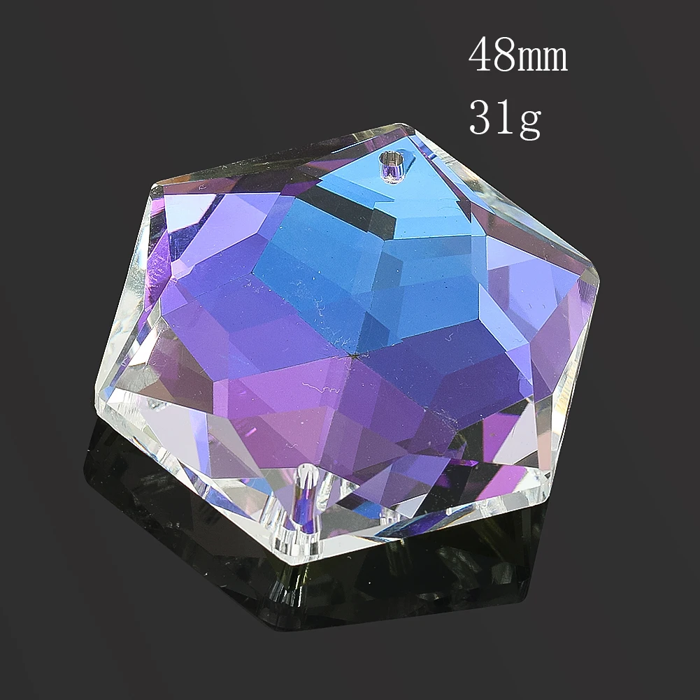 Hexagram Star of David Crystal Suncatcher Hanging Glass Faceted Prism Lightcatcher Rainbow Maker Lucky Amulet Pendant Decor sun catcher crystal pendant sun catchers window ornament