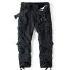 Men Combat Pants With Knee Pads Tactical Cargo Sport Trousers Camouflage Multicam Trekking Hunting Clothes（Not belt） 1