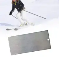 Ski Wax Scrapper Stainless Steel Snowboard Waxing Tool with Notch for Removing Excess Cooled Wax Ski Snowboard Accessories 1