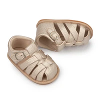 Newborn Baby Boys Girls Summer Sandals Infant Shoes Rubber Soft Sole Non-Slip Toddler First Walker Baby Crib Shoes 4