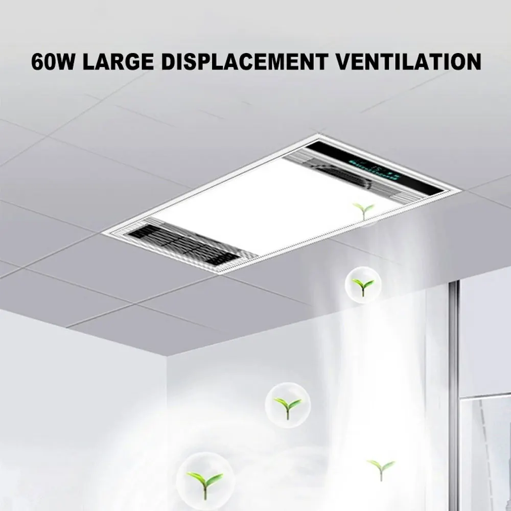 Bathroom Heater Multifunctional Heater Exhaust Fan Ceiling Led Lamp  Household Illuminator aquecedor eletrico para casa - AliExpress
