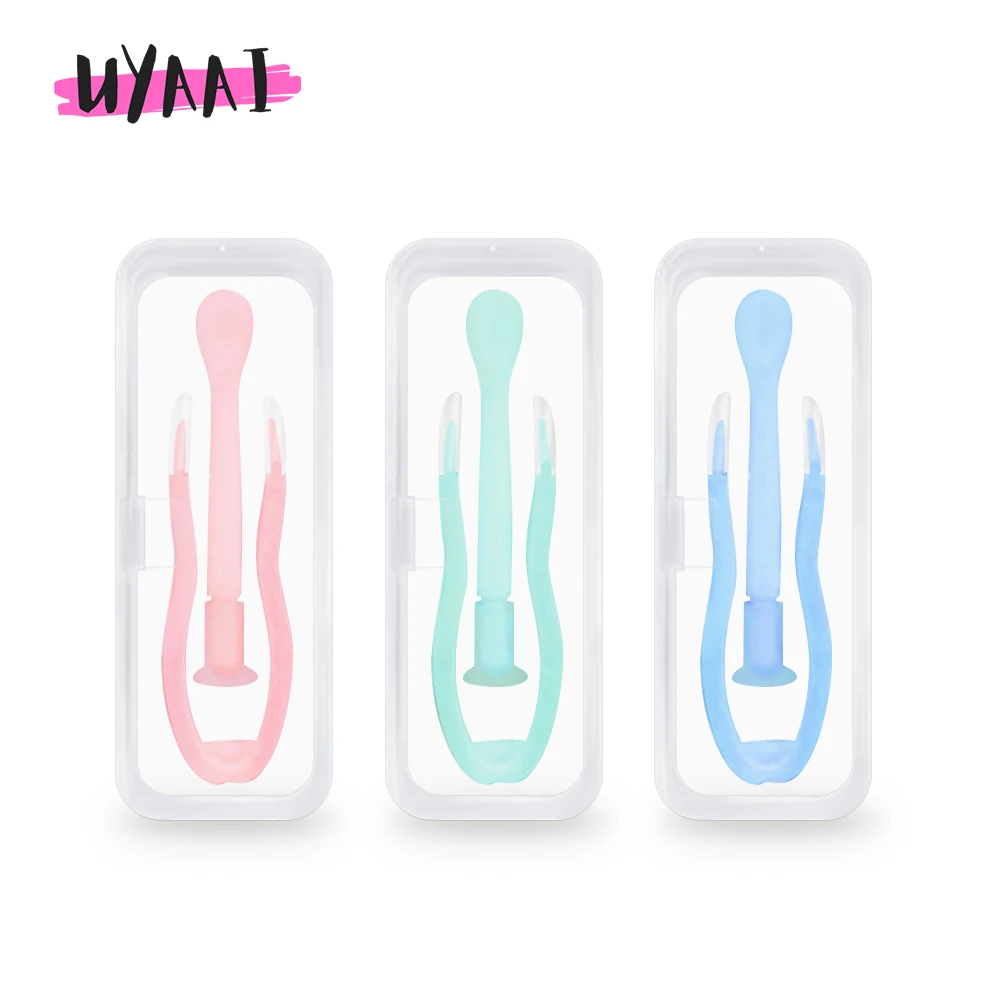 UYAAI Soft Tip Tweezer Stick Wearing Tools Lenses Accessories Colorful Travel Pink Case Orange Case Blue Fashion Newbie-friendly