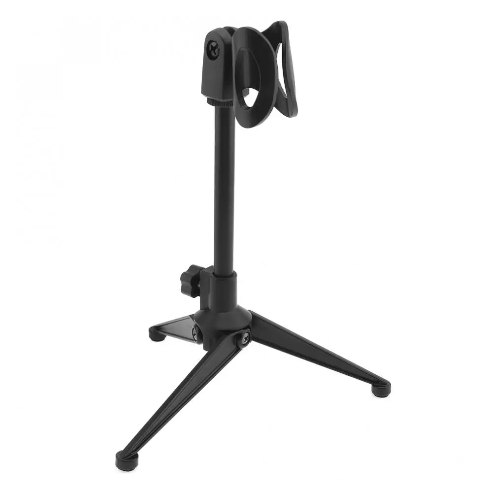 Portable Metal Microphone Three-Legged Lifting Stand 180 Degree Rotation Angle 3 Types Optional
