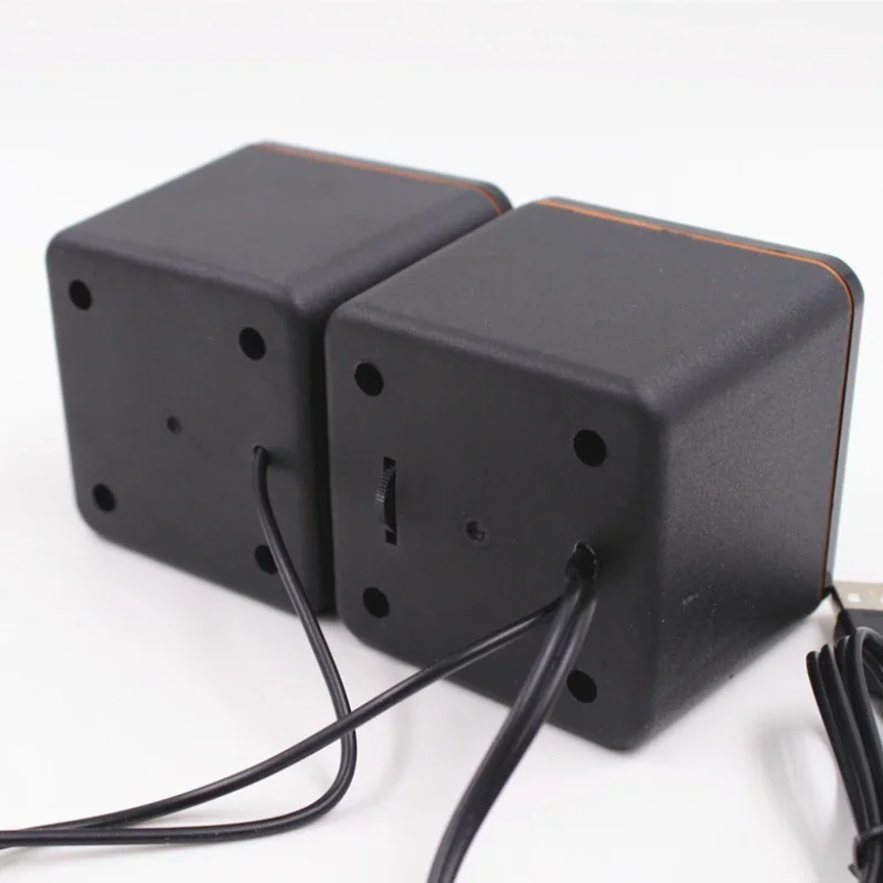Computer Speaker 1 Pair Mini USB Wired Universal Stereo For PC Laptop