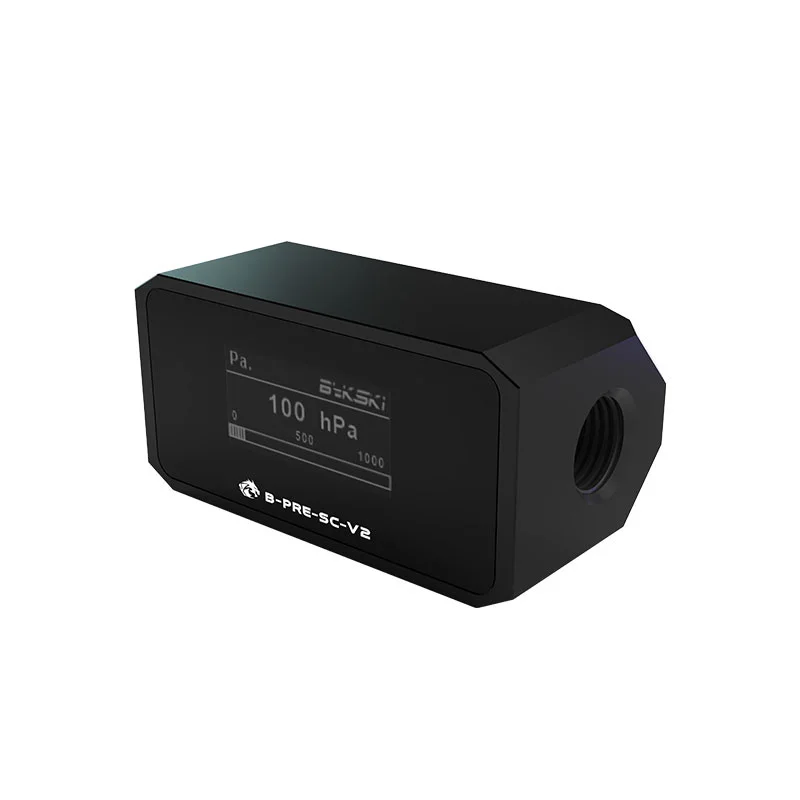 Bykski Tempo Real Oled Display Digital Medidor de Teste Pressão Monitoramento para Computador Resfriamento Água B-pre-sc-v2 - Imagem 4