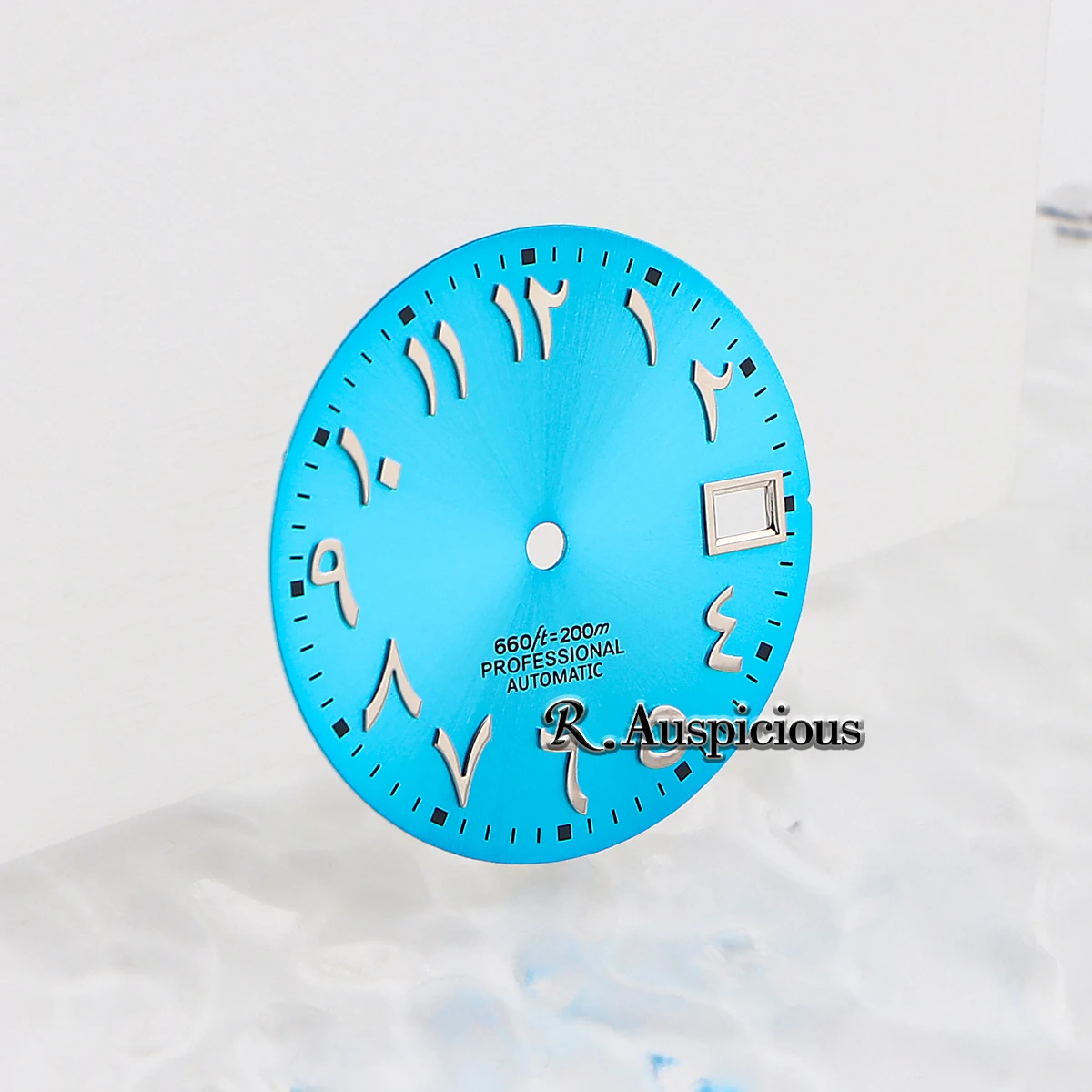 28.5mm Black and White Arabic Math Dial for Watch Repair and Replacement