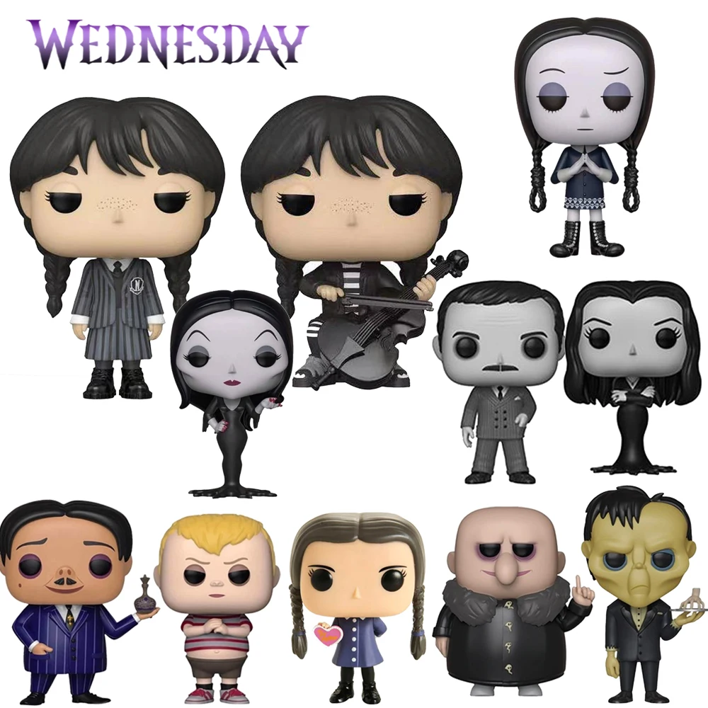 Funko Pop The Addams Family Morticia 801 Gomez 802 803 1309 1310 Pugsley Cousin Uncle Fester Lurch Action Figures Toys