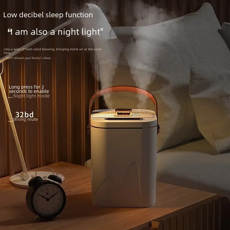  Small Square Humidifier For Home Use Light Sound Bedroom Suitable For Pregnant Women Babies Fog Air Purification Office Desktop 