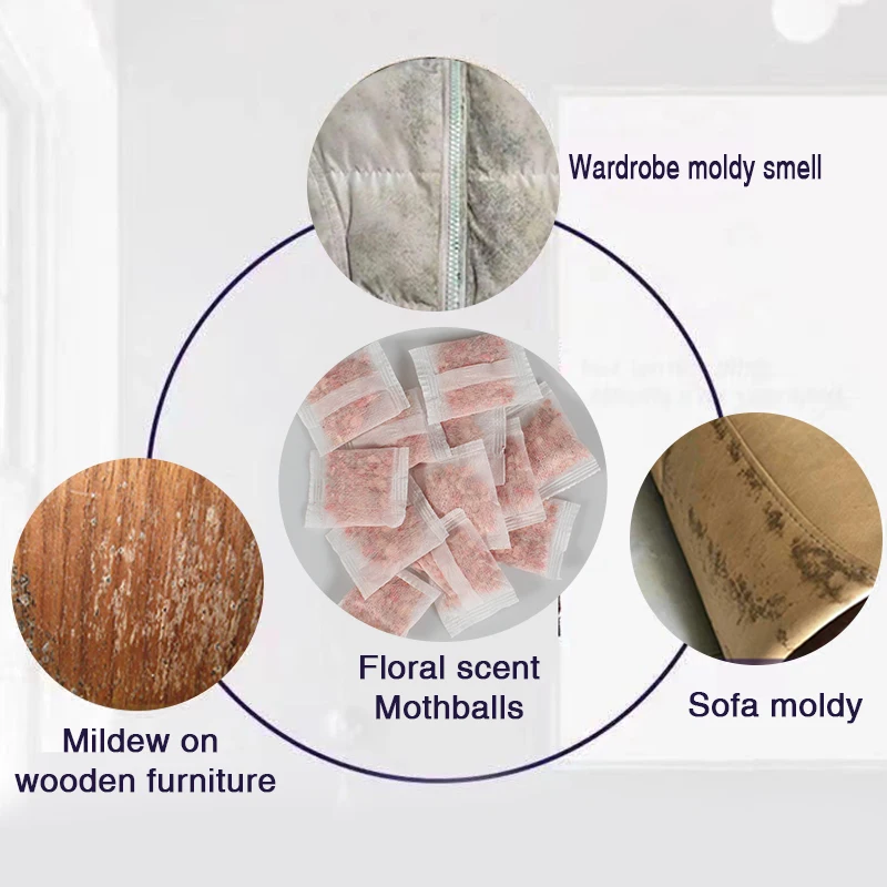Camphor Balls Camphor Ball Wardrobe Odorless Non-toxic Insect Proof Moisture-proof Moldy Resistant