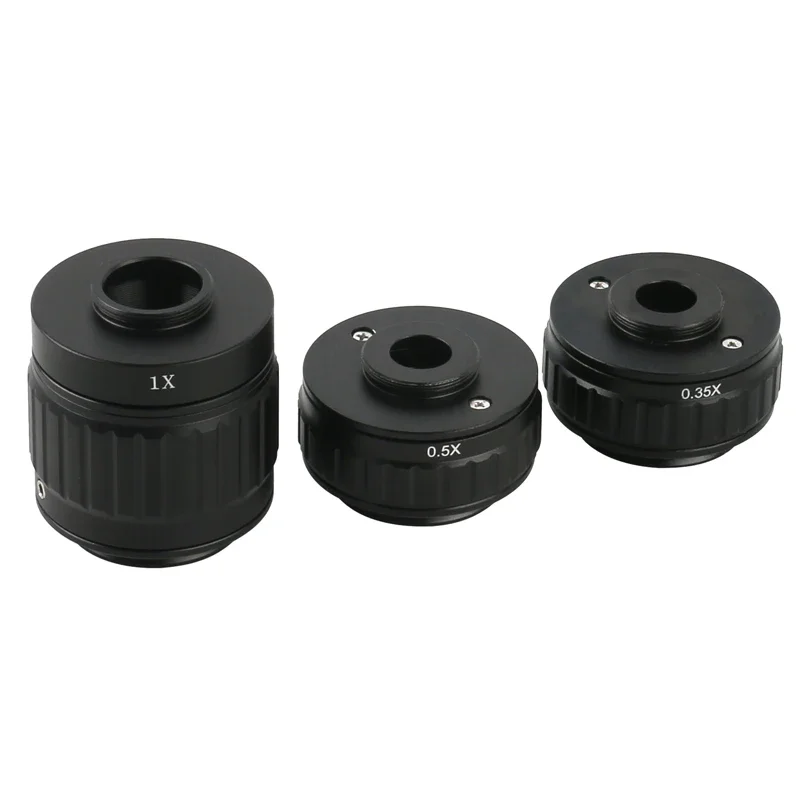 microscope adapter CTV 0.35X 0.5X 1X Focus Adjustable C Mount Adapter 38MM Ring for New Type Of Trinocular Stereo Microscope