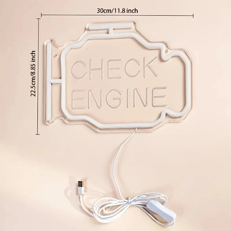 Insegne al neon per garage a LED, regali artistici da parete per decorazioni da parete per papà, alimentate trame USB per uomo, grotta, riparazione auto, negozio, officina, festa, regalo di compleanno