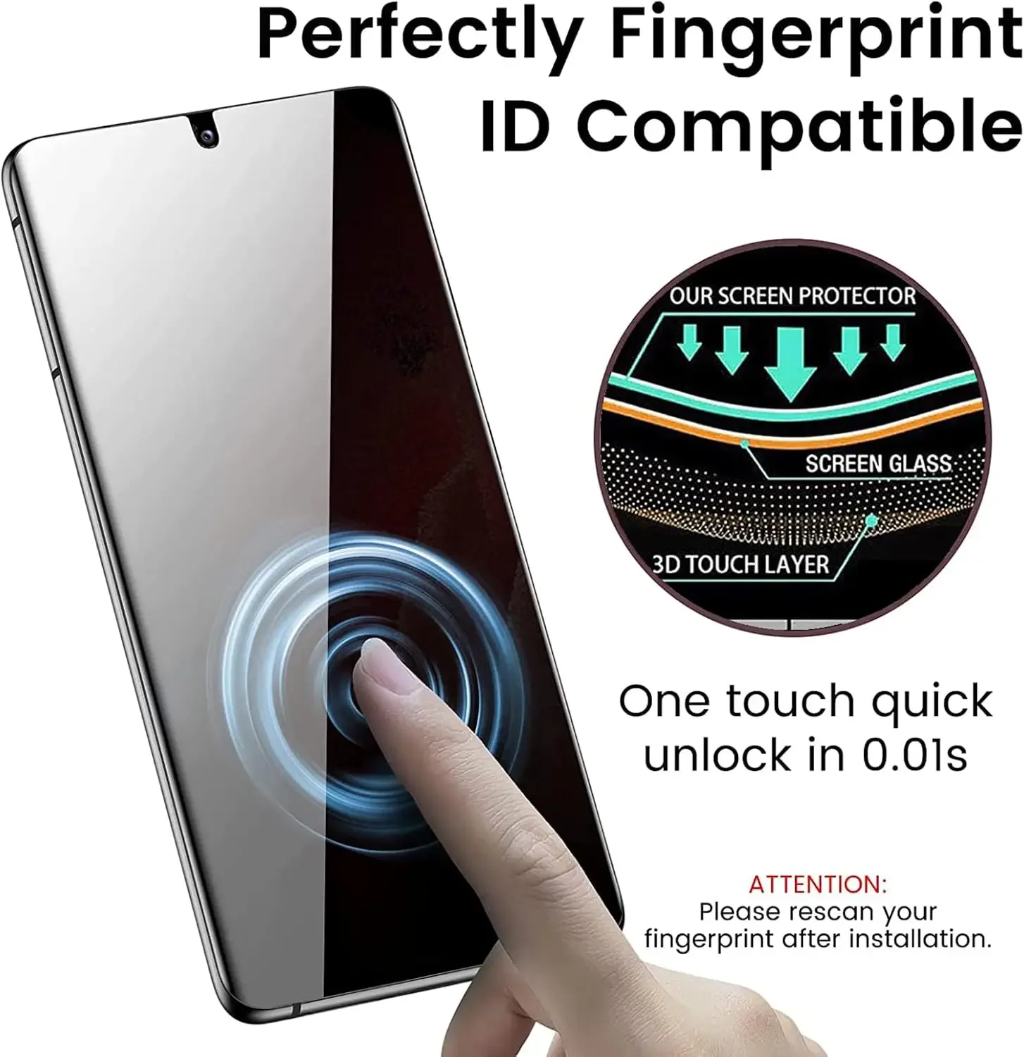 1-3 pezzi protezione schermo privacy per Galaxy S25 pellicola in vetro temperato copertura protettiva anti-spia per Samsung Galaxy S24 Plus Ultra - immagine 3