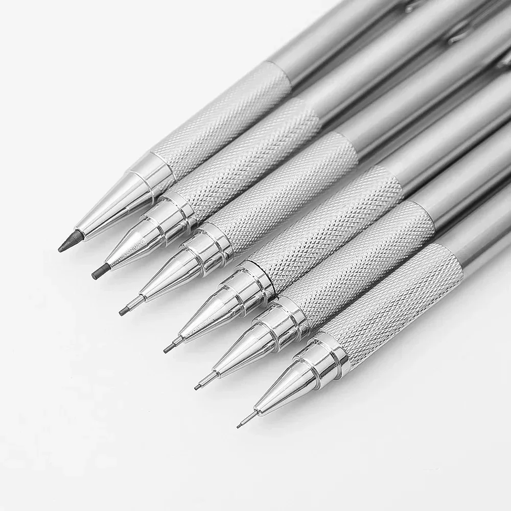 Metal Pencil 0.5/0.7/0.9/1.3/2.0mm Automatic Pencil Mechanical Motion Pencil School Supplies 5
