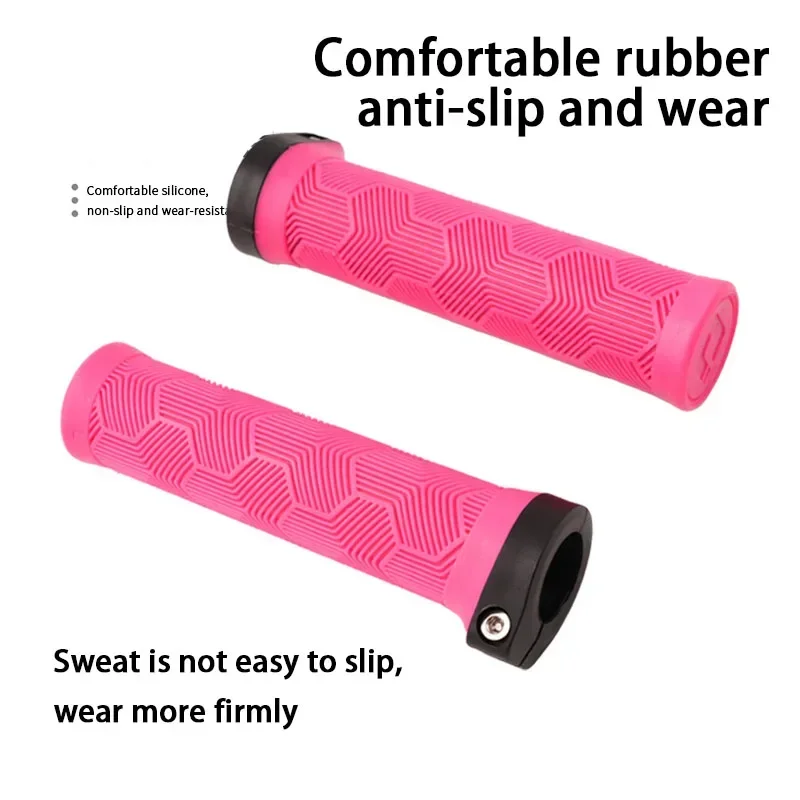 ODI MTB Bicycle Grips Shockproof Bike Handlebar Cover Anti-Slip Lock-on Grips Ergonomic Cycling Rubber Large Pad Handle Parts