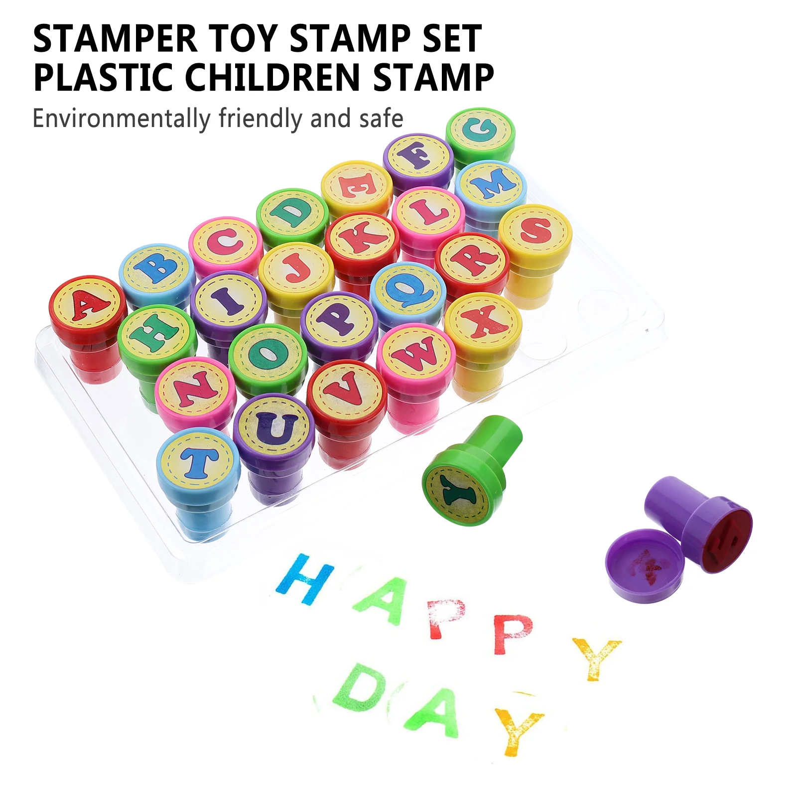 26 Pcs Children's Stamp Pre-Inked 26-letter Stampers Classroom Rewards  Kidcraft Playset Lovely Toddler Suit Plastic Stamps - AliExpress