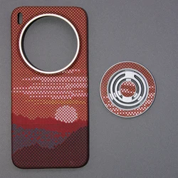 Magnetic Kevlar Aramid Carbon Fiber Slim Case - Black, Lightweight, and Thin for Vivo X300 (Sunburst Grip)