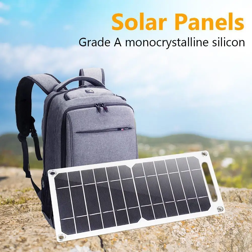 USB Solar Panel Outdoor 6W 5V Portable Solar Charger Panel Climbing Charger Travel DIY Generator