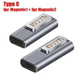 Magnetic USB - C PD Adapter Connector with Dual USB - C Female Ports (TypeC)