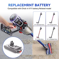 25.2V pour Dyson V11 SV14 SV15 batterie série aspirateur moelleux V11 absolu Extra V11 absolu V11 Animal 970145-02 batterie 5