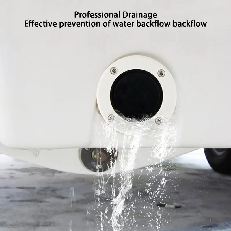 Scupper Valves For Boats Multipurpose Kayak Scupper Valves Thickened White Drain Check Valve Boat Accessories For Saltwater