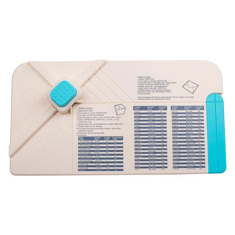 4 in 1 Scrapbook Envelope Punch Board Envelope Maker Board Card Envelope  Scoring Board with Indentation Pen for DIY Bows