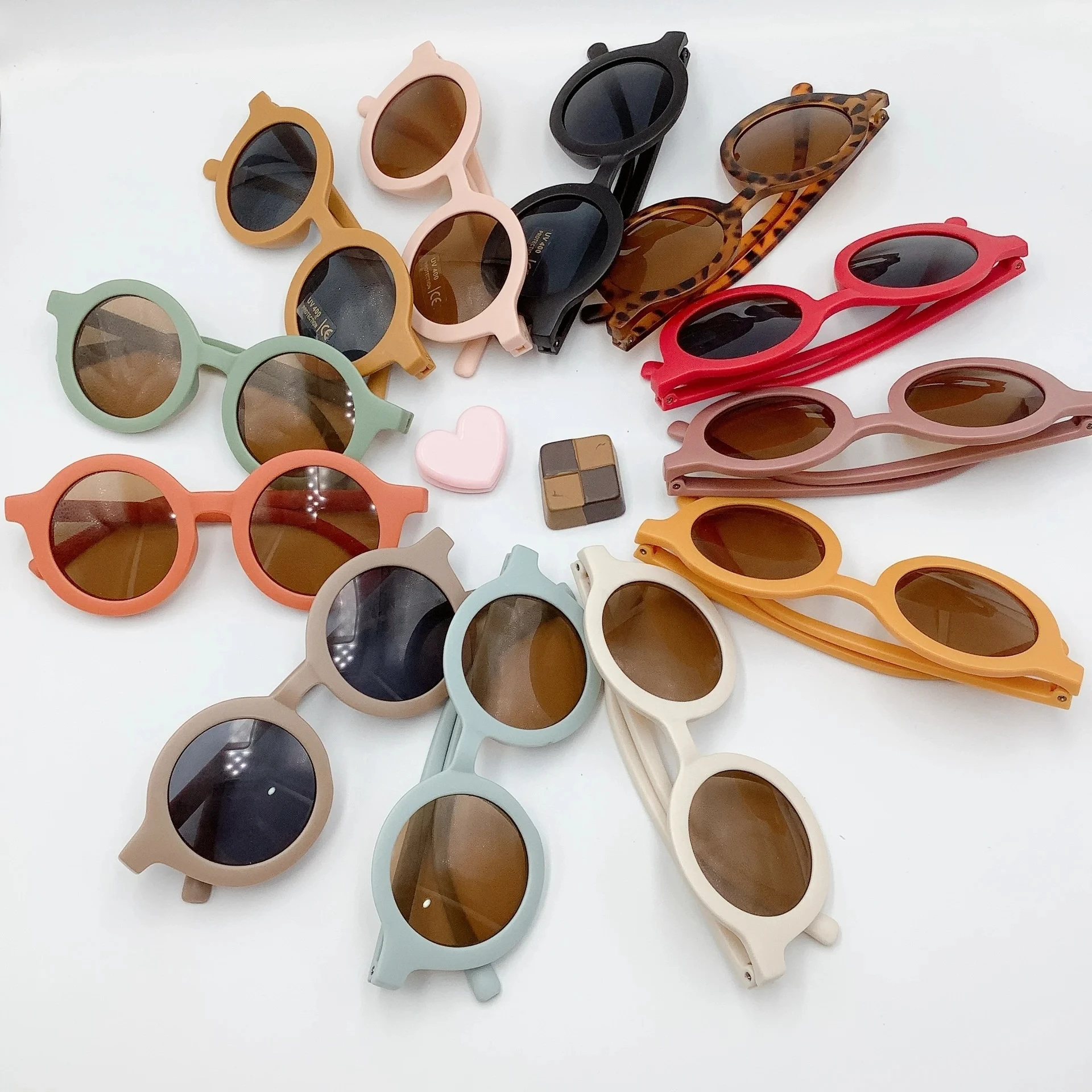 Kids Sunglasses Trendy Cute Parent Child Frosted 1-8 Year Old Baby Decorative