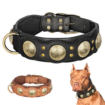 Durable Leather Dog Collar